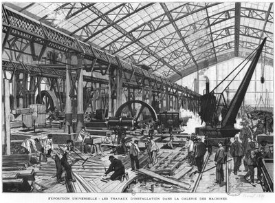 Chantier de la Galerie des Machines à l